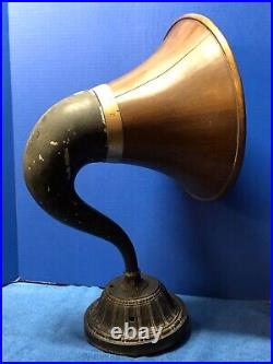 Music Master Wood 14 As Is HORN, BRISTOL SUPER-S Base, Gooseneck, Original PARTS