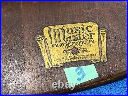 Music Master Wood 14 As Is HORN, BRISTOL SUPER-S Base, Gooseneck, Original PARTS