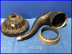 Music Master Wood 14 As Is HORN, BRISTOL SUPER-S Base, Gooseneck, Original PARTS