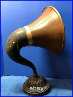 Music Master Wood 14 As Is HORN, BRISTOL SUPER-S Base, Gooseneck, Original PARTS