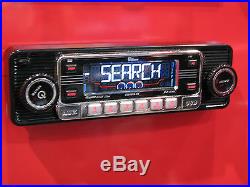 NEW Car Stereo Radio Vintage 70's Style AM FM iPOD & USB Inputs MP3 & CD Player