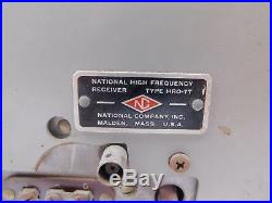 National HRO-7T Vintage Ham Radio Receiver for Parts or Restoration SN 232 0970