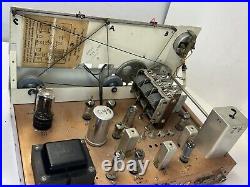 National NC109 vintage TUBE Ham Radio General Receiver Parts Project As Is