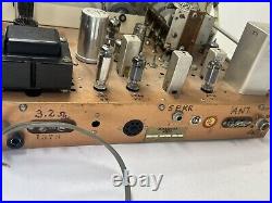 National NC109 vintage TUBE Ham Radio General Receiver Parts Project As Is