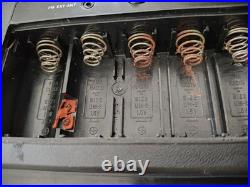 National RC-708 Flip Clock Tuning Fork Radio 1972 Vintage Retro Rare For parts