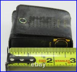 National RF-007D FM-AM Transistor Micro Radio, Black & Gold, for Parts/Repair