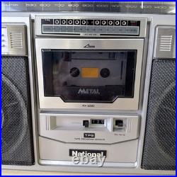 National RX-5280 Boombox Stereo Radio Cassette FM AM Vintage FOR PARTS OR REPAIR