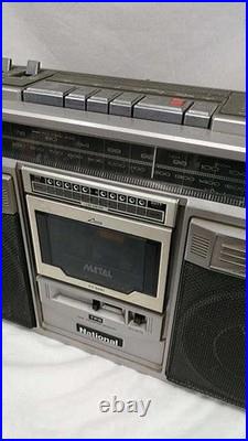 National RX-5280 Vintage Boombox Radio Cassette Recorder Japan For Parts Junk