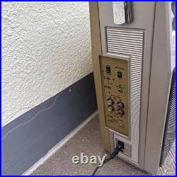 National RX-5600 Vintage Boombox Cassette Radio Silver Retro For Parts Junk