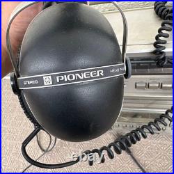 National RX-5600 Vintage Boombox Cassette Radio Silver Retro For Parts Junk