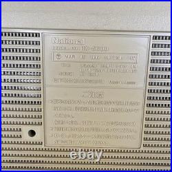 National RX-5600 Vintage Boombox Cassette Radio Silver Retro For Parts Junk