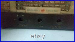 National Super Vacuum Tube Radio BX-730 Junk and Parts