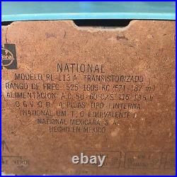 National brand 1970's raduo Model RL-113A used for parts or decor WORKING