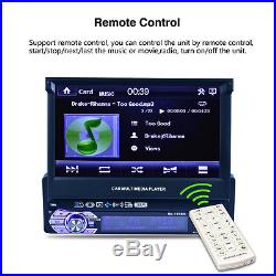 New 7'' HD Touch Screen Single Car Bluetooth MP3 MP5 Player Radio FM AUX SD USB