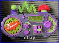 Nickelodeon 1995 Time Blaster Rise & Slime Alarm Clock AM/FM Radio Vintage Parts