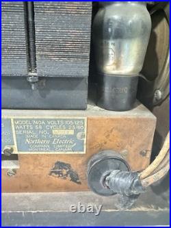 Northern Electric 740A Microphonic Wood Tube Radio 1938 Restoration Project
