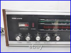 Old Radio With 2 Old Speakers DDR Rema Arietta Stollberg For Parts Defekt