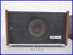 Old Radio With 2 Old Speakers DDR Rema Arietta Stollberg For Parts Defekt