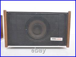 Old Radio With 2 Old Speakers DDR Rema Arietta Stollberg For Parts Defekt