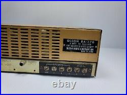 Olson RA-370 VINTAGE RADIO EXTREMELY RARE! UNTESTED PARTS REPAIR AS IS #S-A