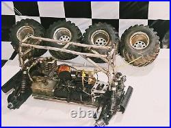 Original Kyosho USA 1 Nitro Crusher Vintage RC Monster Truck FOR PARTS OR REPAIR