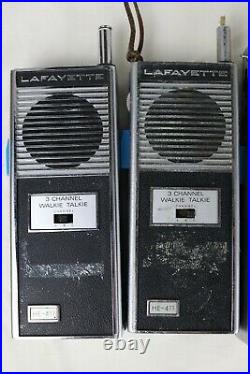 PARTS/REPAIR, Vintage Mixed Lot of 7 Handheld CB Radios Lafayette Yaesu Icom