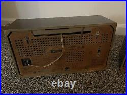 Paid of Vintage Grundig Tube Radios Model 101U Partially Working Parts/Repair