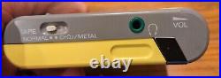 Parts Only Vintage Sony Walkman WM-70 FM Stereo Cassette Player Yellow
