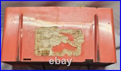 Philco 1950's Salmon Pink Model F815-126 AM Tube Radio -Rare- PARTS/REPAIR ONLY