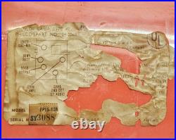 Philco 1950's Salmon Pink Model F815-126 AM Tube Radio -Rare- PARTS/REPAIR ONLY