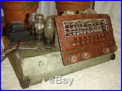 Philco 41-287, Tube Radio Amplifier, Vintage Unit, As Is for Repair or Parts