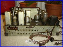 Philco 41-287, Tube Radio Amplifier, Vintage Unit, As Is for Repair or Parts