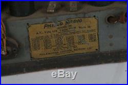 Philco Cathedral Model 20 Radio AS IS Parts or Repair Vintage