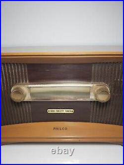Philco High Fidelity Tuner Vintage Model T-101 For Parts Or Restoration