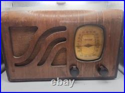 Philco Tube Radio Wood Tabletop Cabinet Vacuum Tubes Project Parts