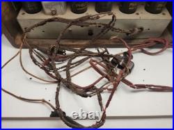 Philco Tube Radio Wood Tabletop Cabinet Vacuum Tubes Project Parts