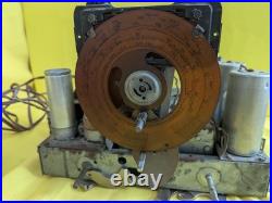 Philco Vintage Tube Radio Chassis with Dial, Tubes & Speaker Frame Parts RE