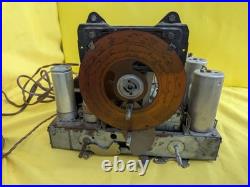 Philco Vintage Tube Radio Chassis with Dial, Tubes & Speaker Frame Parts RE