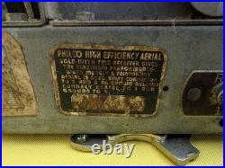 Philco Vintage Tube Radio Chassis with Dial, Tubes & Speaker Frame Parts RE