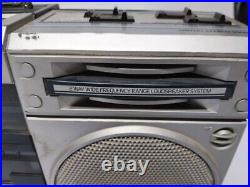 Philips AM-FM Radio Cassette Recorder Player Vintage Boombox As-Is For Parts