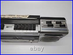 Philips AM-FM Radio Cassette Recorder Player Vintage Boombox As-Is For Parts