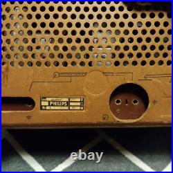 Philips BX230U Vintage Vacuum Tube Radio For Parts 1953-1954