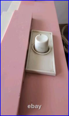 Pink Emerson Lifetimer III 1962 Alarm Clock/ AM Radio Model G1706 Parts/Restore