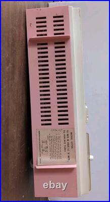Pink Emerson Lifetimer III 1962 Alarm Clock/ AM Radio Model G1706 Parts/Restore
