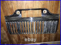 RARE 1947 Cadillac Chrome Radio Bezel with Ash Tray ORIGINAL VINTAGE PARTS