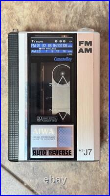 RARE AIWA HS-J7 AM / FM Cassette Boy Recorder Vintage (For Parts Or Repair)