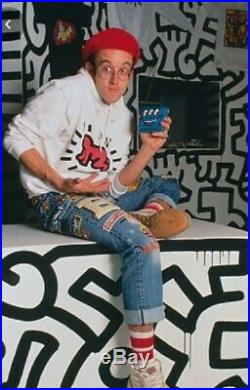 RARE Keith Haring am fm RADIO. Vintage 1985. POP SHOP Three eyed. As is parts