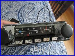 RARE Vintage Blaupunkt Chrome Car Radio Stereo AM FM withInstructions, faceplate