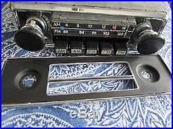 RARE Vintage Blaupunkt Chrome Car Radio Stereo AM FM withInstructions, faceplate