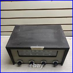 RARE Vintage Monitoradio Tube Radio POWERS ON PARTS